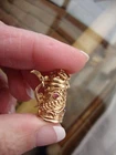 14k YELLOW GOLD GERMAN BEER STEIN Pitcher Charm Pendant 6.6 GRAMS  don't opens.