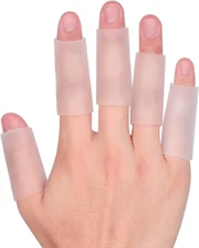 20 PCS Gel Finger Sleeve Protectors, Silicone Finger Sleeve Cushions and Protect