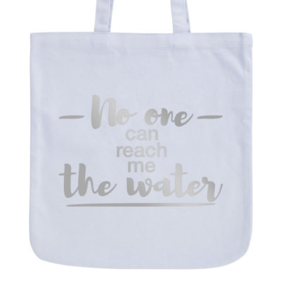 JUNIWORDS Pastell Jutebeutel Motiv ''No one can reach me the water'' ver. Farben  