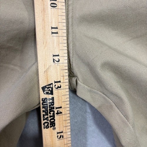 Chaps Herren Hose 36 x 34 hellbraun Chino gerades Bein hoher Bund Cargo Taschen Freizeit - Bild 11 von 17