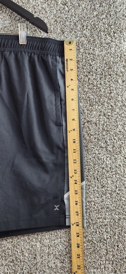Pantalones cortos Xersion negros/grises Rip Stop para hombre 7" entrepierna ropa deportiva talla XXL Foto 4 de 4