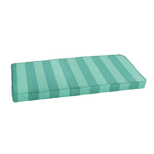 Richloom Outdoor/Indoor Corded Bench Cushion, 40in x 17in x 2in, Preview Lagoon