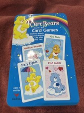 VTG 2004 Care Bears 4 Jumbo Size Card Games Collector Tin Cardinal Industries