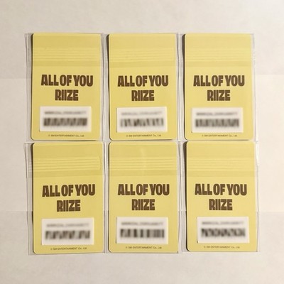 RIIZE Official Photocard POB All of You Complete Set 6 Members PC