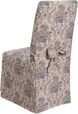 Madison Chat-Drc-Nv Chateau Slipcover Slicover, Navy, Dining Room Chair