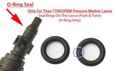 O-ring Only For Titan TTI855PRW  Pressure Washer Lance Male End 2 Rubber Seals