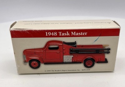 Readers Digest 1948 Task Master 3.75  Die Cast Fire Truck Collectible (1999)READ