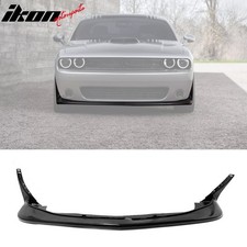 Fits 15-20 Dodge Challenger Front Bumper Lip Spoiler Splitter Unpainted Black Pu