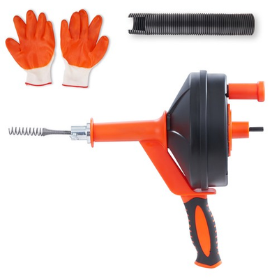 #ad Uimoso Drain Auger 25ft 1 4in Drum Plumbing Drain Snake Clog Remover Manual feed $23.99