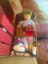 Pleasant Company American Girl Samantha 18in Doll Trunk Lot Clothes Accessories