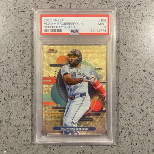 2025 Topps Finest Uncommon Vladimir Guerrero Jr Superfractor PSA 9