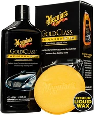 Meguiar's Gold Class Carnauba Plus Premium Liquid Wax Kit, Car Detailing Kit