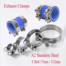 Hose Clamps-clips Stainless Steel 304 Heavy Duty Car T Bolt Exhaust 17mm - 304mm