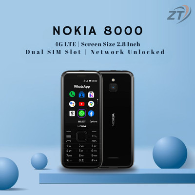 Neues Nokia 8000 Dual SIM 32GB schwarz. Entsperrt (kein Google Assistant)