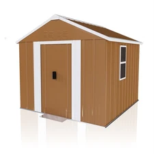 6X4 FT Heavy-Duty Storage Shed w/ Windows Outdoor Garden Shed Tool Organization