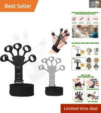 2pcs Adjustable Finger Strengthener - Wrist Exerciser with 6 Resistance Levels
