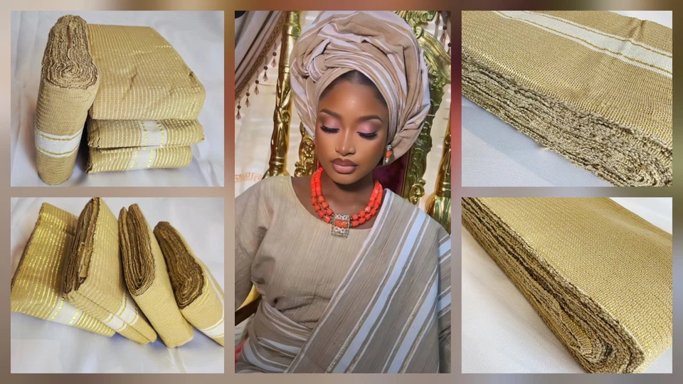 Aso Oke Sold By  bundle.  - Image 4 of 4