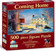 SUNSOUT INC Coming Home 500 pc Christmas Jigsaw Puzzle