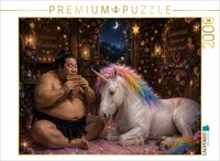 Calvendo Puzzle Sumoringer Und Einhorn | 2000 Teile Lege-GrößE 90X67Cm Foto-Puzz