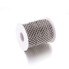 32.8 Feet Stainless Steel Ball Bead Chains 4mm Metal Beaded Pull Chain Extens...