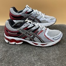 Scarpe da corsa uomo Asics Gel-Kayano 16 scarpe da ginnastica bianco/rosso T000N UK 11 / EU 46,5