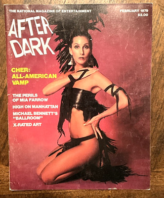 After Dark Magazine February 1979 CHER cover Pop culture Vamp Hollywood Vintage!