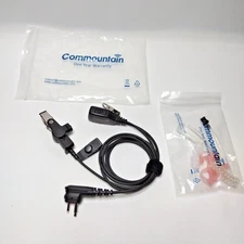 Two Way Radio Earpiece with PTT Compatible with Motorola CLS1110 CLS1410 CP185