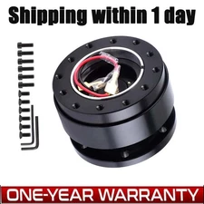 Universal Car Steering Wheel Quick Release Hub Adapter Snap Off Boss Kits Black#