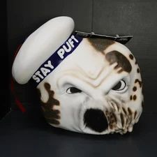Huge Toasted Stay Puft Full Vinyl Mask Trick or Treat Studios Halloween Cosplay