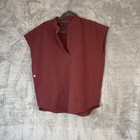 FIGS Rafaela Oversized Scrub Top Women's Nurse Mauve Size XXS Pockets Technical