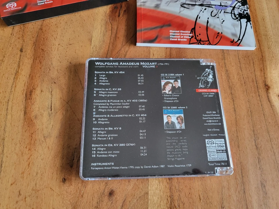 W.A. Mozart Gary Cooper Rachel Podger Complete Sonatas SACD - Bild 4 von 4