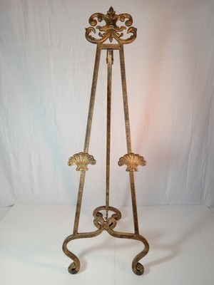 Brushed Gold Metal ~ Easel Display Stand ~ 39''