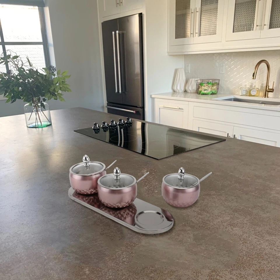 1 set stile europeo condimento vasetti da cucina condimento scatole nordici - Immagine 2 di 4