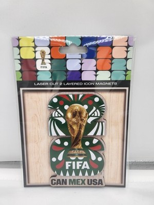  SEALED Official FIFA World Cup 2026 Magnet Laser Cut 2-Layered Icon MEX Green 