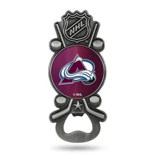 Colorado Avalanche Bottle Opener Magnet Pewter Metal Magnetic Party Starter...