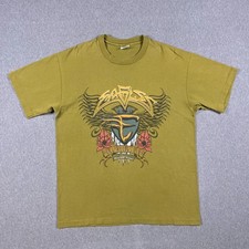 VTG Eagles T Shirt Mens Large Green Hell Freezes Over World Tour 1996 Band Tee