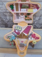 Polly Pocket Hollywood Hotel 1992 Bluebird Yellow Star Complete Set with Figures