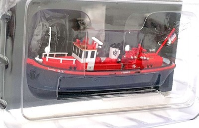 Del Prado Maßstab 1:130 FEN81 - Bateau pompe Ltn Gillet SDIS 78 Boot - rot/blau