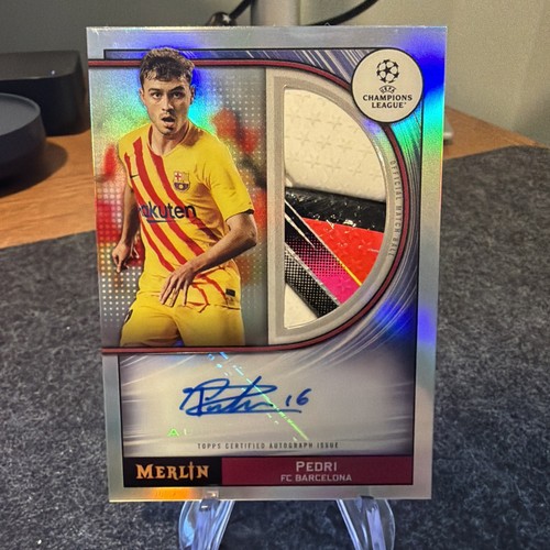 Pedri #MB-P 2021 Topps Merlin Chrome UEFA Match Ball Signatures card