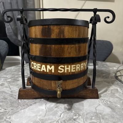 Cream Sherry Oak Barrel The Clyde Cooperage Co Display Prop Rare Vintage 