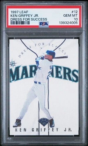 1997 Leaf Ken Griffey Jr Dress For Success #12 /3500 PSA 10 Gem Mint