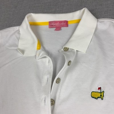 Masters Shirt Womens Medium White Golf Sleeveless Polo Augusta National Logo
