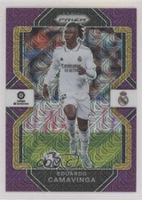 2022 Panini Chronicles Base La Liga Purple Mojo Prizm Eduardo Camavinga #223 2x9
