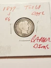 1897 S VG+ TOUGH DATE TO FIND BARBER DIME RARE