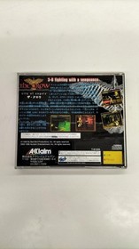 AKLAIM The Crow Sega Saturn Game CD & Manual, Used, Damaged Case