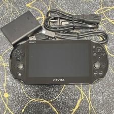 PS Vita PCH-2000 Black Console Very Good Condition w/ Genuine Sony JP Charger