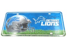 Detroit Lions Helmet NFL Aluminum Metal Novelty Car License Plate Sign Tag