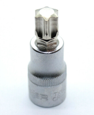 Bit - Einsatz Torx ohne Bohrung T60 Steckschlüssel Nuss 57 mm Länge 1/2''