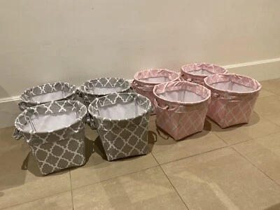 Pottery Barn Kids Canvas Storage Baskets X8 Other Home Decor
