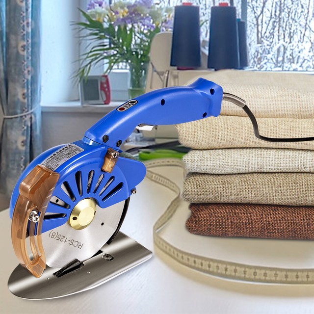 Fabric Cutter Rotary Fabric Cutter Blue 125mm Electric Cloth Cutter